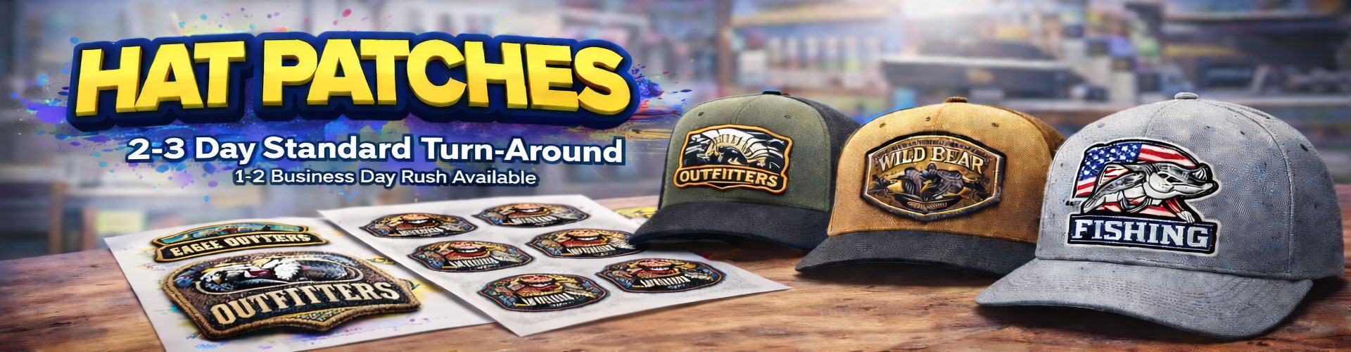 TPU Hat Patches by Bezign - Fast Turn-Around